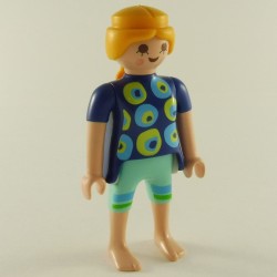 Playmobil 22836 Playmobil Femme Moderne Bleu et Vert Pieds nus