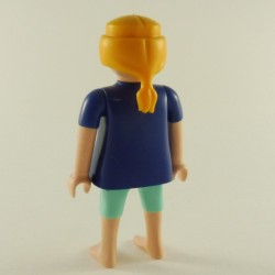 Playmobil Femme Moderne Bleu et Vert Pieds nus