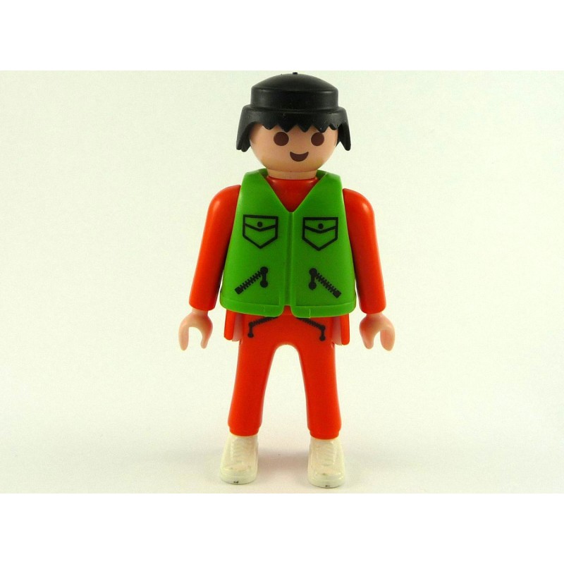 Playmobil 21612 Playmobil Homme Orange avec Gilet Vert Air Rescue