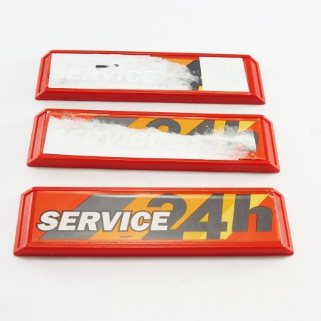 Playmobil 18765 Playmobil Batch of 3 Panels System X Red Service Stickers Abysses