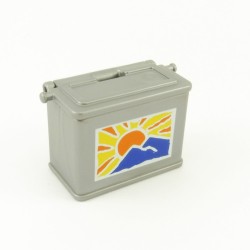 Playmobil 22244 Playmobil Small Gray Chest with Lid and Drawing Sunset