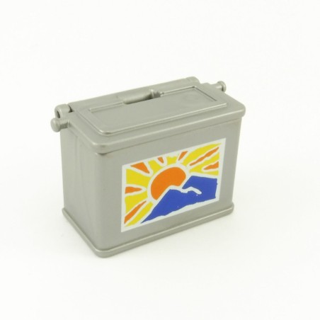 Playmobil 22244 Playmobil Small Gray Chest with Lid and Drawing Sunset