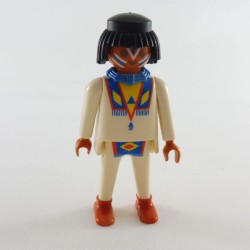 Playmobil 1327 Playmobil White Indian Warrior Blue Necklace