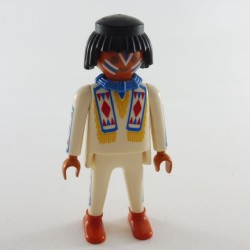 Playmobil 1329 Playmobil White Indian Warrior Blue Necklace