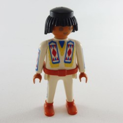 Playmobil 1331 Playmobil Indian Warrior White Orange Belt