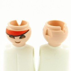 Playmobil 22125 Playmobil Lot of 2 Men's Heads with Tribal Painting