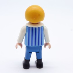 Playmobil Child Boy Blue Cowboy 3804 White Collar