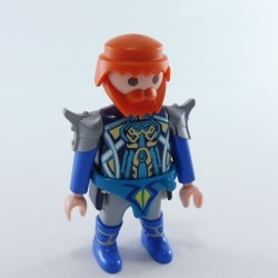 Playmobil 26897 Playmobil Man Dwarf Knight Gray Blue and Green