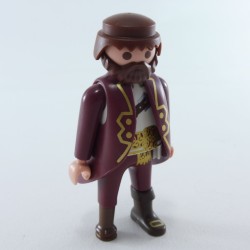 Playmobil 26893 Playmobil Man Pirate Leg of Wood Coat Aubergine and Golden Brown Beard