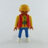 Playmobil 29087 Playmobil Homme Hispanique Bleu et Jaune Gilet Rouge GLOBE 3746 4115 9974