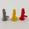 Playmobil 25022 Playmobil Pack of 3 Megaphones Voice Holder Gray Red Yellow