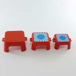 Playmobil 26771 Playmobil Set of 3 Elephant Circus Squares Stools 3519