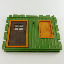 Playmobil 6767 Playmobil Large Green Wall with Door and Window House of Sheriff 3786