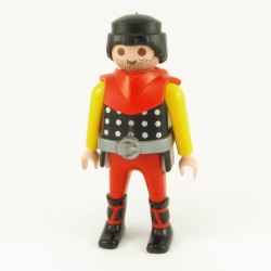Playmobil 21837 Playmobil Man Black Red and Yellow Red Hooded Vikings Boots