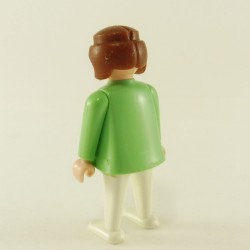 Playmobil Femme Vert Pale et Blanc Infirmière Vintage 3459