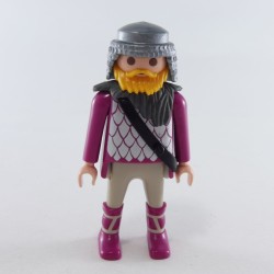Playmobil 1537 Playmobil Man Gray and Purple Scales Vikings Boots