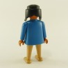 Playmobil Femme Indienne Bleu et Marron Vintage