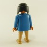 Playmobil Indian Woman Blue and Brown Vintage