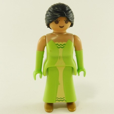 Playmobil 23135 Playmobil Belle Femme Teint Beige avec Robe Verte