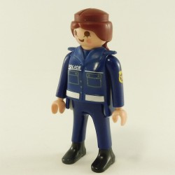 Playmobil 23137 Playmobil Female Police Officer Blue Hair Bordeaux