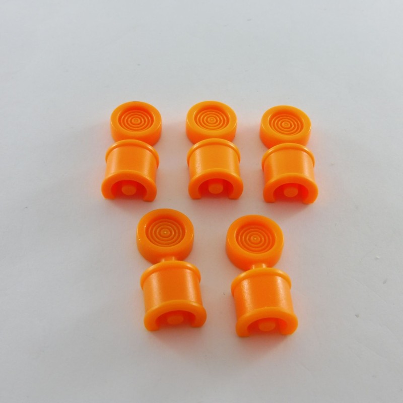 Playmobil 28074 Playmobil Lot de 5 Flashs Oranges pour Barrière de Signalisation Travaux