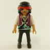 Playmobil 23148 Playmobil Pirate Vert et Blanc Gilet Aubergine