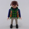 Playmobil 24521 Playmobil Homme Bleu Gris et Vert avec Gilet Vert