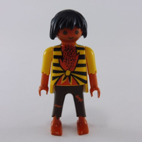 Playmobil 24526 Playmobil Hispanic Pirate Man Prisoner Brown and Yellow