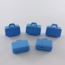 Playmobil 27745 Playmobil Batch of 5 Blue Suitcases Relief