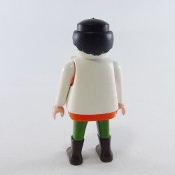 Playmobil Green & Orange man with Boots Chestnut & White Waistcoat