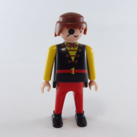 Playmobil 1065 Playmobil Homme Chevalier Rouge Jaune et Noir Gros Ventre