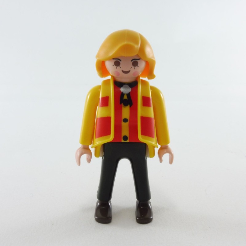 Playmobil 14107 Playmobil Femme Moderne Gilet Jaune et Rouge