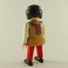 Playmobil Woman Modern Brown White and Red