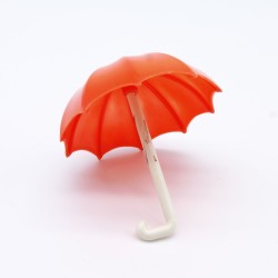 Playmobil 30640 Playmobil Vintage Red Umbrella 3271 3322 3271 3402 3407 White Colored Handle