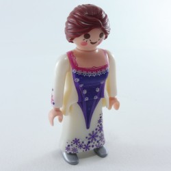 Playmobil 26914 Playmobil Woman Dress White Pearly and Purple Silver Shoes