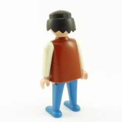 Playmobil Homme Bleu Marron Blanc Cowboy 3304 3749