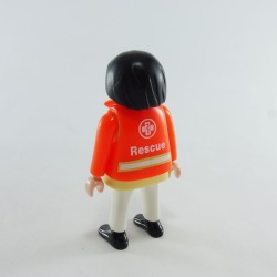Playmobil Woman Doctor White and Orange Orange Vest