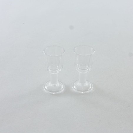 Playmobil 28849 Playmobil Lot de 2 Verres à Pieds Transparents