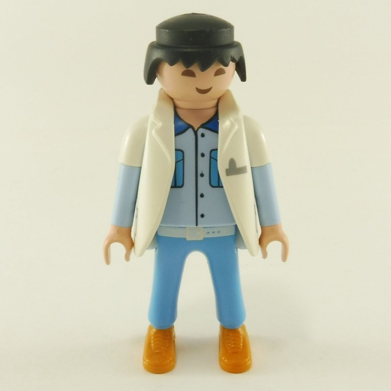 Playmobil Médecin Asiatique Bleu et Blanc