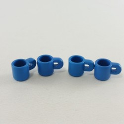 Playmobil 21447 Playmobil Batch of 4 Blue Cups