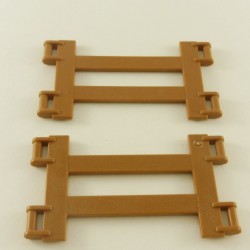 Playmobil 23332 Playmobil Set of 2 Barriers Brown