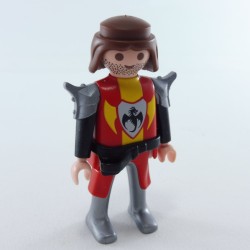 Playmobil 26906 Playmobil Homme Chevalier du Dragon Noir Rouge Jaune et Noir