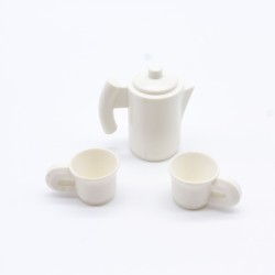 Playmobil 11933 Playmobil Carafe Blanche et 2 Tasses Blanches