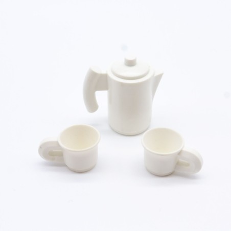 Playmobil 11933 Playmobil White Carafe and 2 White Cups