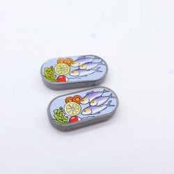 Playmobil 30841 Playmobil Lot de 2 Boites de Sardines Grises