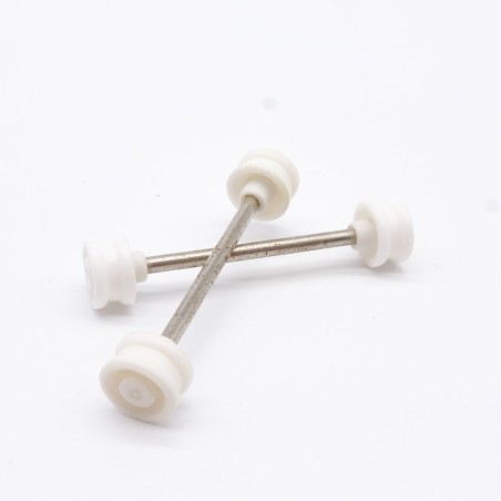 Playmobil 31901 Playmobil Set of 2 axles 48mm width white rims