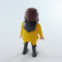 Playmobil Homme Chevalier Jaune et Gris Foncé