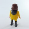 Playmobil Homme Chevalier Jaune et Gris Foncé