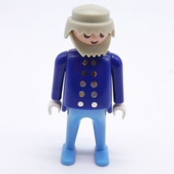 Playmobil 1817 Playmobil Navy Soldier Officer Big Belly Silver Buttons Red Band
