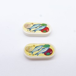 Playmobil 30842 Playmobil Lot of 2 Cans of White Sardines